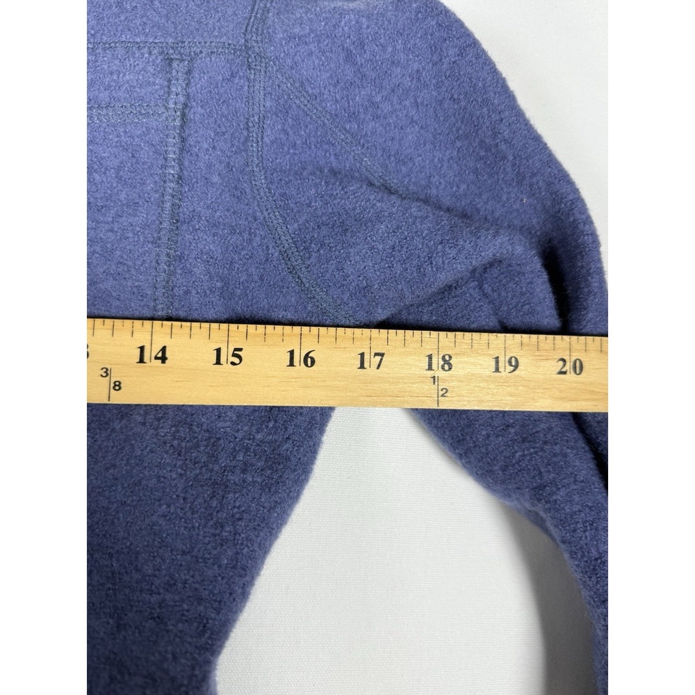 Ibex 100% New Wool Jacket Womens Small Blue Full Zip Pockets Warm Vintage - Picture 5 of 6